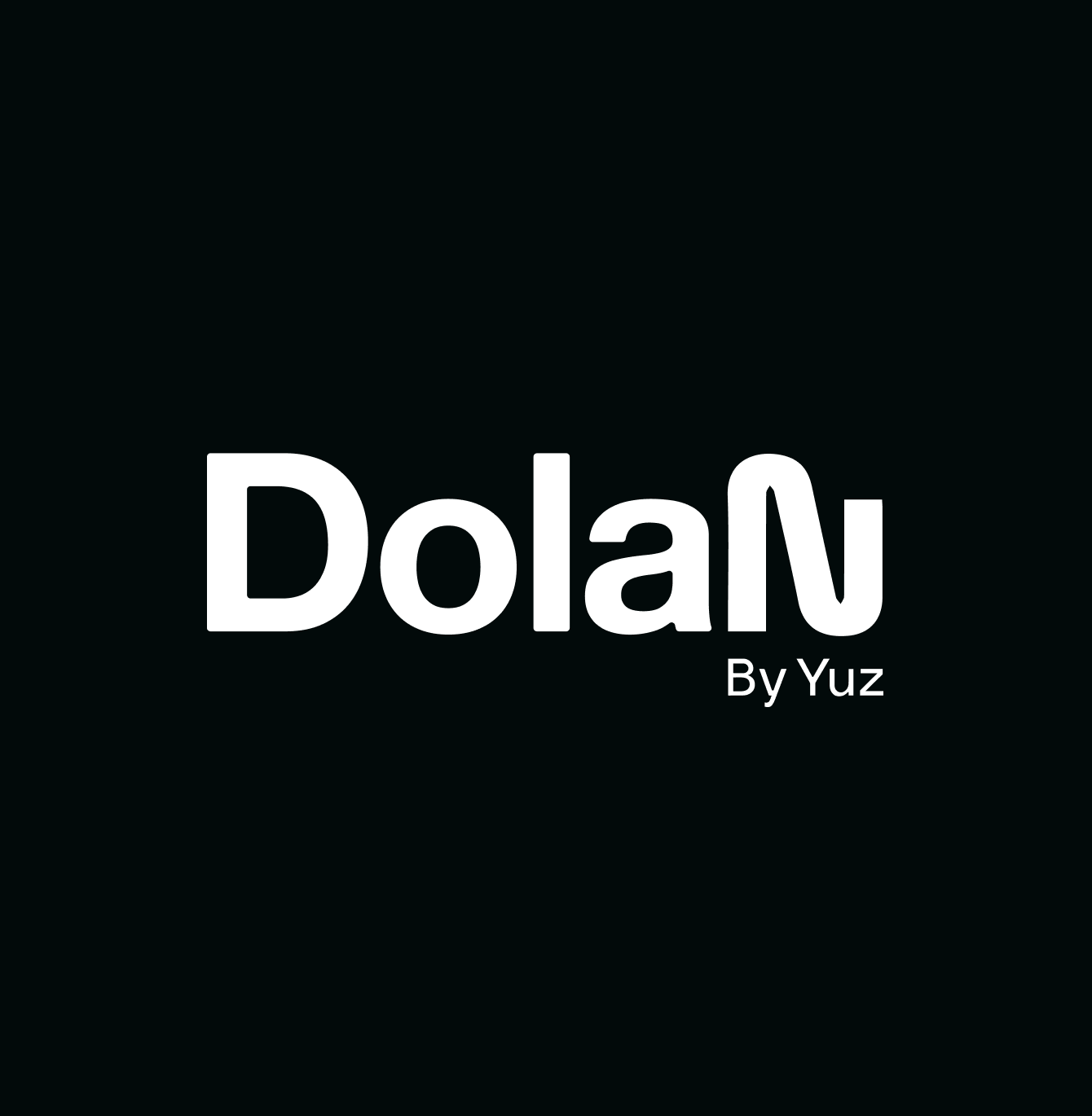 DolaN By Yuz logo — white on black